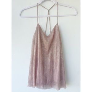 Glitsy Dusty Pink Express Tank Size S